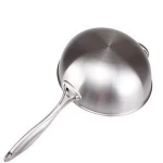 32cm 304 stainless steel triply wok cookware