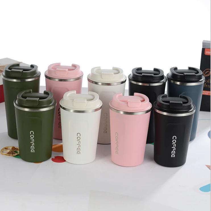 380ml 510ml Stainless Steel Coffee Cup Double Wall Vacuum Cup Colored Travel Mug
