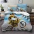 Import 3D Locomotive Off-Road Motorcycle Racing Duvet Cover Set Men&#x27;s Duvet Cover Cool Motorcycle Competition Boys Bedding Set from China