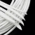Import 4kv ID 1mm ~ 40mm Fiberglass Tube 600 Deg.C High Temperature Chemical Glass Fiber Braided Sleeve Soft Wire Pipe  White from China