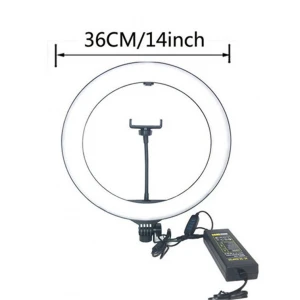5W 6W 3.5inch Aluminum Rose Gold Clamp Mounted Desktop Double Arm Fill-in Selfie Ring Fill Light