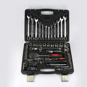61PCS 1/2&1/4 sleeve socket wrench spanner set auto repair hand tool set