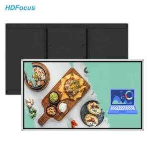 65 Inch IR Multi-Touch Point UHD IPS Digital Display Screen Advertising Display Wall Mount Digital Signage