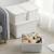 Import 68L plastic storage boxes & bins with patterns household storage container with wheels from China