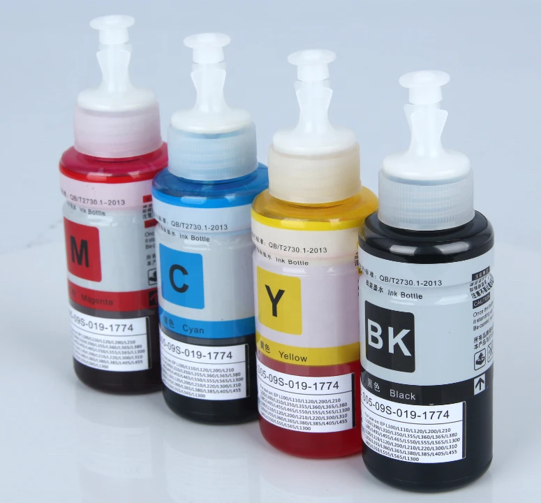 70ml T6641T6644  water based inks eco tank dye ink used for epson L110/L395/L220/L200/L380/L365/L375/L455/L565