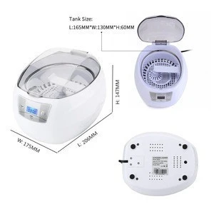 750mL Ultrasonic Glasses Cleaner Personal Care Digital Ultra Sonic Toothbrush Jewelry Parts Ultrasound machine cleaner