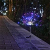 90 LEDs Solar Powered Firework Fairy Lights Multicolor RGB for Outdoor Holiday Lighting Decorations