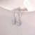 Import 925 Sterling Silver Snowflake Earrings with Moissanite - Timeless Claw Design, Perfect Valentines Gift for Her from China