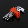 9pc hex short hexagon key set metric allen  wrench tool set for direct supply
