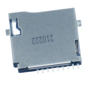 9Pin Push Push Sinking PCB Board TF Micro SD Card Connector