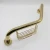 Import (A3301-1G)Household Hotel Accessory Wall Mounted Angled Shower Grab Bar With SOAP Dish Gold Color from China