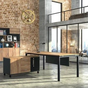 Ad Foshan L shape executive desk for office furniture