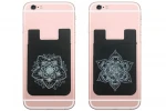 adhesive sticky cell phone silicon adhesive smart card wallet with stand