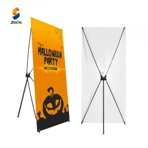 Adjustable  X Banner Stand Fits Banner Sizes  with a Traveling Bag for Trade Show Display