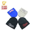 Adult Size Western Style Knitted Beanie Ribs Knit Winter Hat with Customized