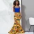 Import African Bazin riche dress  women sexy party dress off shoulder knit fabric top and kente print wax fabric bottom dress from China