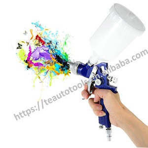 AIr Spray Gun Set Toolbox Boxed Spray Machine Set Spraying Paint Tool with 2 Spray Machines and 2 Plastic Sprayer Pots