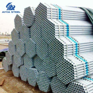 AIYIA Manufacturer High Quality Galvanized Steel Pipe Iron Gi Tube Pipe for Concrete Pump