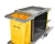 Import Alpine Industries 2 Wire Shelf Janitorial Platform PVC Cleaning Cart with 2 Yellow Vinyl Bags from USA