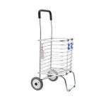 Aluminium Alloy Folding Shopping Cart For Supermarket/ 35L Portable Shopping Trolley Cart With 2 Eva Wheels Without Bag