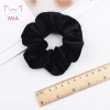 Amazon good quality  korea elastic velvet hair scrunchies for female women custom scrunchie hair ties accessories