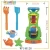 Import Amazon hot sale 13pcs plastic sand mold cake and ice cream play set funny summer children beach toy from China