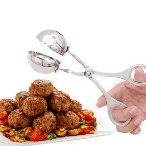 Amazon Top Seller New Product Non-stick Kitchen Gadgets Fashion 304 Stainless Steel Pellets Mashed Potatoes Meatballs Clip