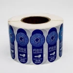 America popular wholesale custom self adhesive beverage juice bottle labels roll waterproof sticker printing