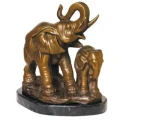 Animal Metal Casting Bronze Elephant Sculpture for Decoration (B025)