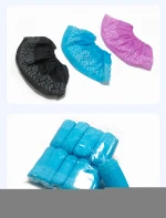 Anti Slip Protective Shoe Cover Shoe covers High Quality Pp  Non Woven Anti-skid Shoe Cover Shoecovers blue black pink