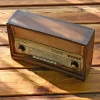 Antique wooden money box,wooden crafts &amp; arts radio piggy bank
