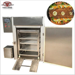 automatic chicken smoking oven/sausage smokehouse/fish smoking machine for salmon