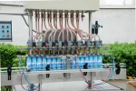 Automatic gravity bottle filling machine for bleach, toilet cleaner acid corrosive liquid