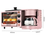 Automatic multifunction cooking machine sets coffee 3 in 1 breakfast maker machine with pot frying pan