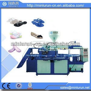 Automatic PVC TPR Air Blowing Slipper Shoes Sole Injection Moulding Machine