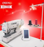 automatic trimming shirt straight button hole sewing machine