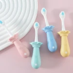 Baby Care Toothbrush (3-24 Months) - Training Toddler Soft Bristles Toothbrush - Children BPA-Free Infant Toothbrush
