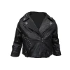 Baby Girls Small Size  Leather PU Jacket For Young Children