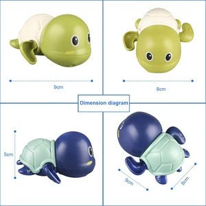 Baby Toys Wind up Turtle Bathtub Toys Multi-Colors Swimming Bath tub Toy Pool Play set for Boys and Girls