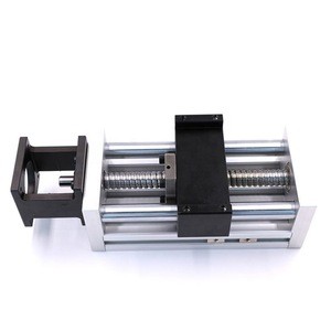 Ball screw linear guide rail Nema 23 motor assembly linear stage with CNC hand wheel