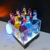 Bar KTVLED Tray Rechargeable Luminous Ice Bucket Acrylic Wineware LED Ice Bucket Wine Rack