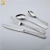 beautiful dining room cheap stainless steel 304 retro hotel silver plated flatware