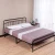 Import Bedroom Furniture Twin Beds Metal Design Furniture Bedroom Wrought Iron Simple Single Bed from China