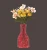 Import Best disposable plastic peacock painting designs flower vase from China