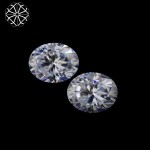Best moissanite ring material top grade quality loose gemstone oval cut white moissanite rough diamond 0.3-5.0 carat available