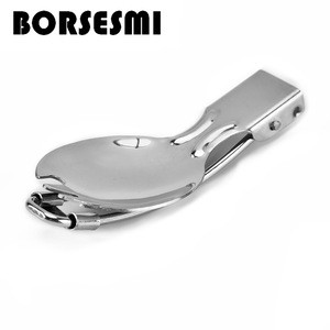 Best price Outdoor spoon fork camping scoop portable multi function cutlery fork Picnic tableware Stainless steel folding spoon