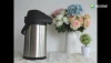 Best selling lever pump stainless steel thermos vacuum coffee pot airpot pump pot