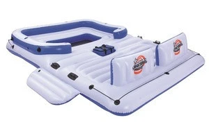Bestway 43105 CoolerZ inflatable water floating island tropical