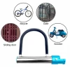 Bicycle anti theft u lock durable steel alloy multi colors