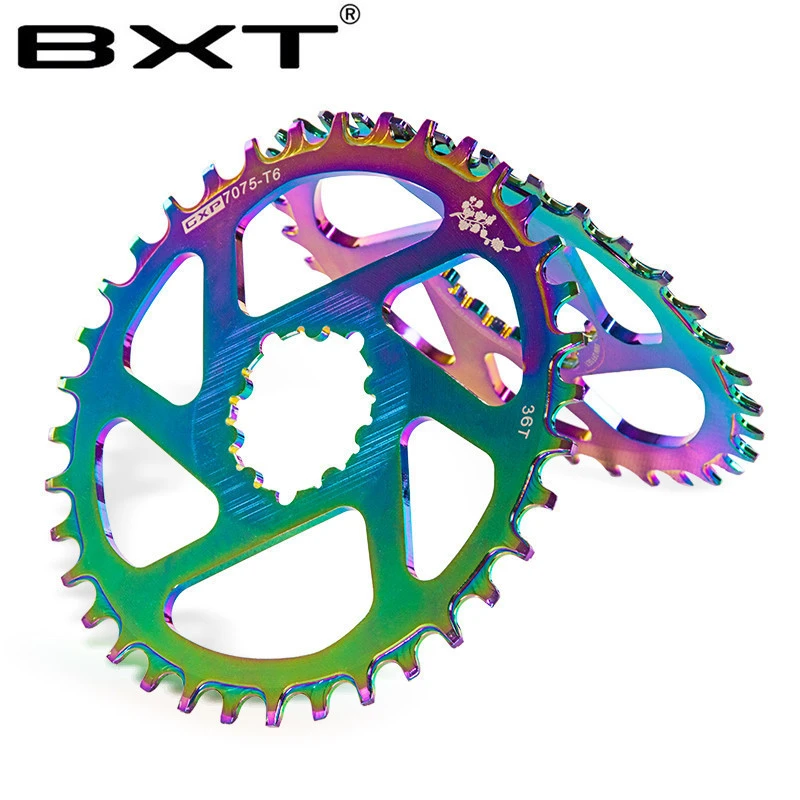 Bicycle crank 104BCD 32T / 34T / 36T / 38T sprocket ultralight sprocket round crank plate mountain bike